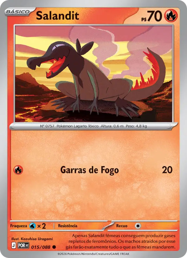 Carta Salandit, número 015/88 da coleção Equilíbrio Perfeito