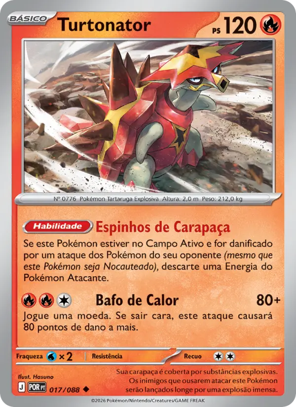 Carta Turtonator, número 017/88 da coleção Equilíbrio Perfeito