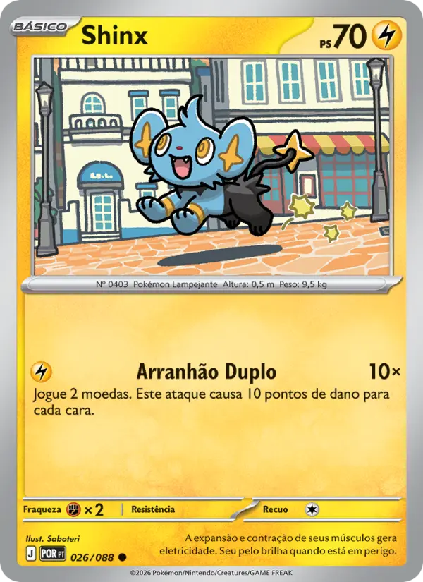 Carta Shinx, número 026/88 da coleção Equilíbrio Perfeito