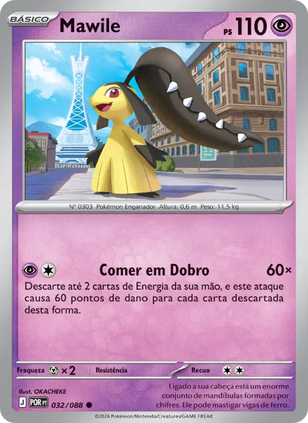 Carta Mawile, número 032/88 da coleção Equilíbrio Perfeito