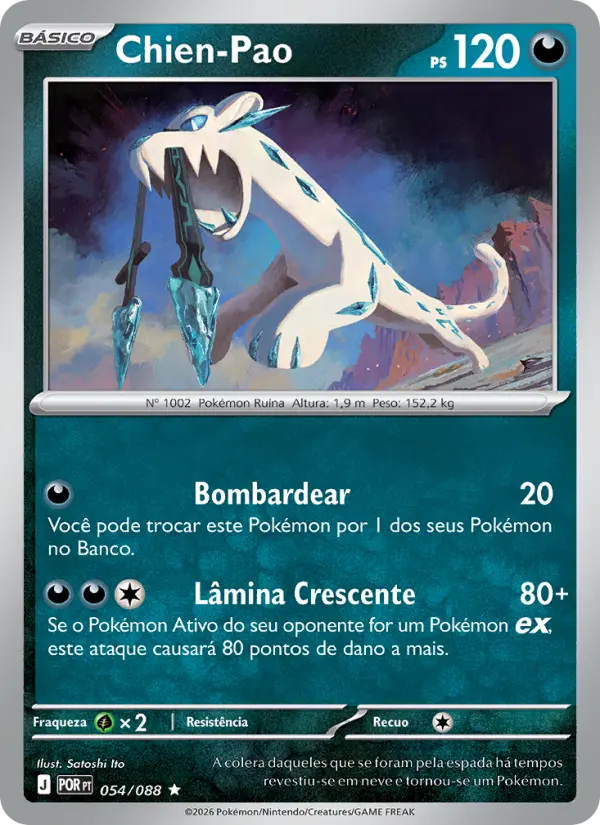Carta Chien-Pao, número 054/88 da coleção Equilíbrio Perfeito