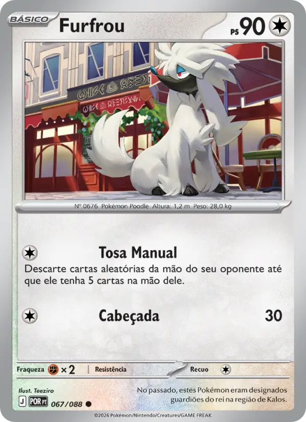Carta Furfrou, número 067/88 da coleção Equilíbrio Perfeito