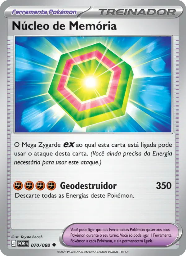 Carta Núcleo de Memória, número 070/88 da coleção Equilíbrio Perfeito