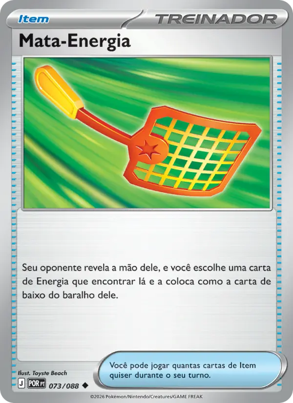 Carta Mata-Energia, número 073/88 da coleção Equilíbrio Perfeito