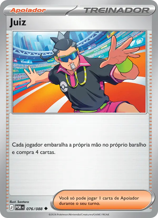 Carta Juiz, número 076/88 da coleção Equilíbrio Perfeito