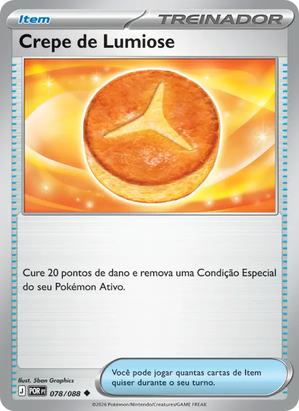 Carta Crepe de Lumiose, número 078/88 da coleção Equilíbrio Perfeito