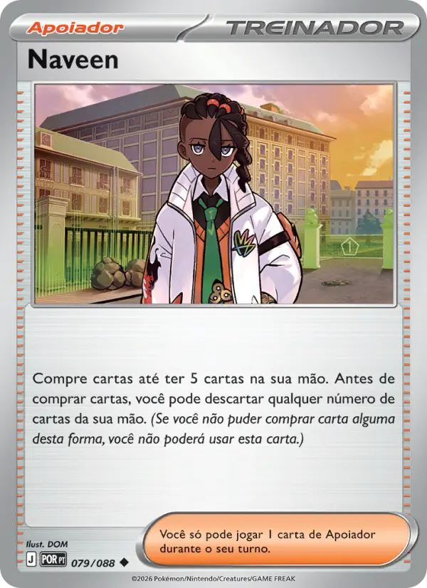 Carta Naveen, número 079/88 da coleção Equilíbrio Perfeito