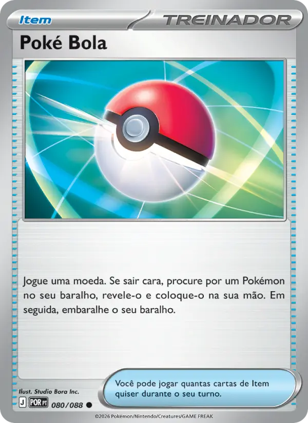 Carta Poké Bola, número 080/88 da coleção Equilíbrio Perfeito