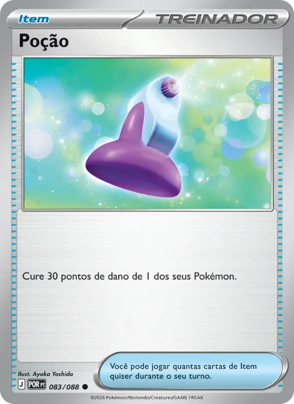 Carta Poção, número 083/88 da coleção Equilíbrio Perfeito
