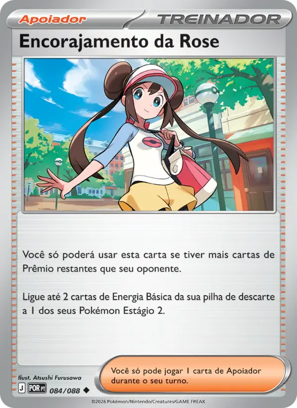 Carta Encorajamento da Rose, número 084/88 da coleção Equilíbrio Perfeito