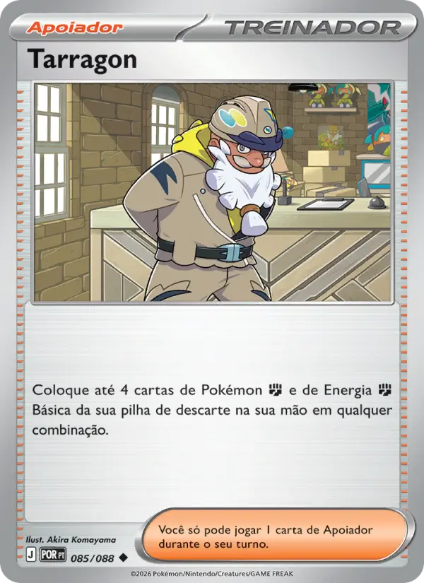 Carta Tarragon, número 085/88 da coleção Equilíbrio Perfeito