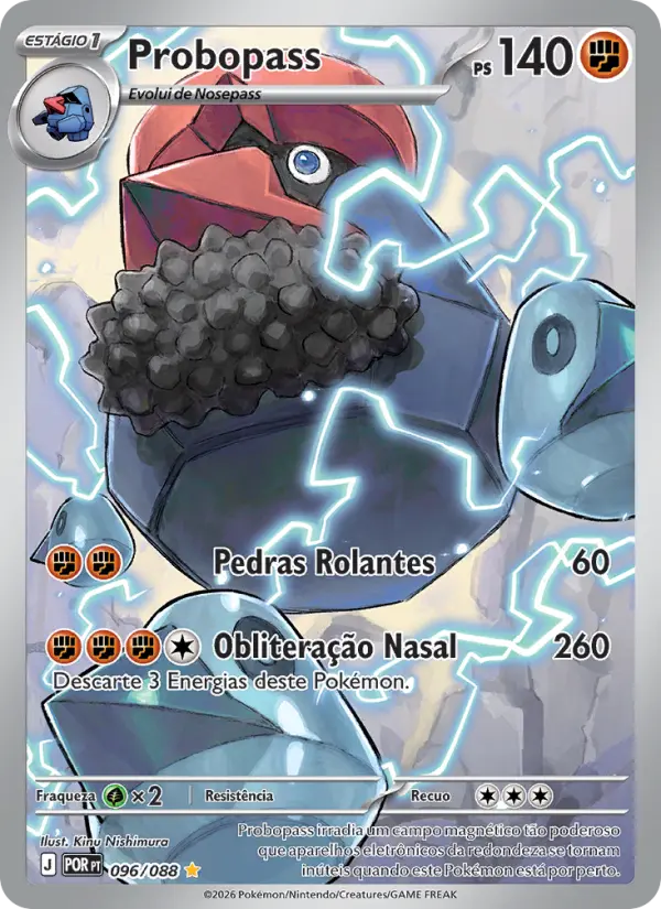 Carta Probopass, número 096/88 da coleção Equilíbrio Perfeito