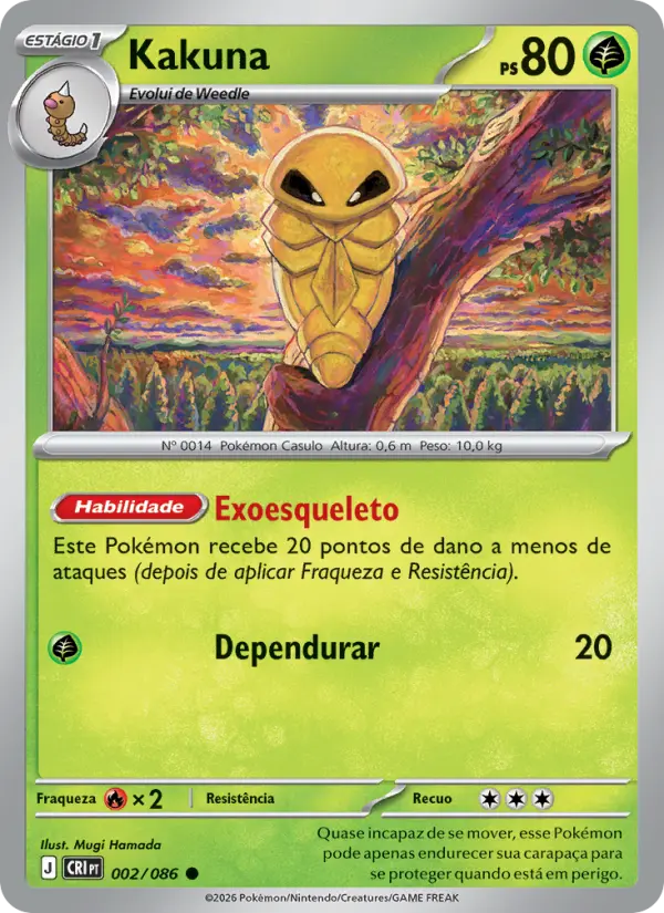 Carta Kakuna, número 002/86 da coleção Caos Ascendente