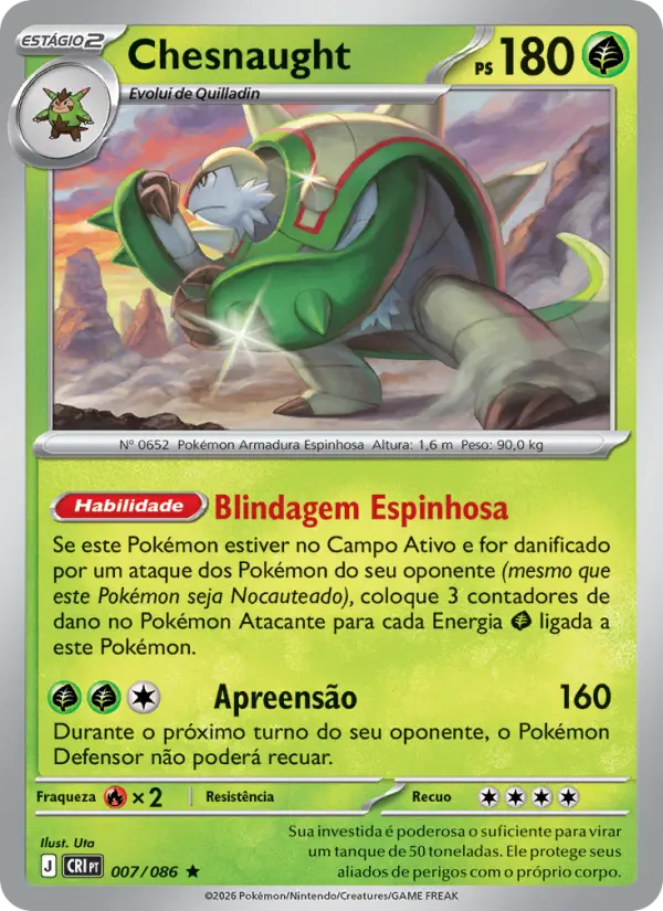 Carta Chesnaught, número 007/86 da coleção Caos Ascendente