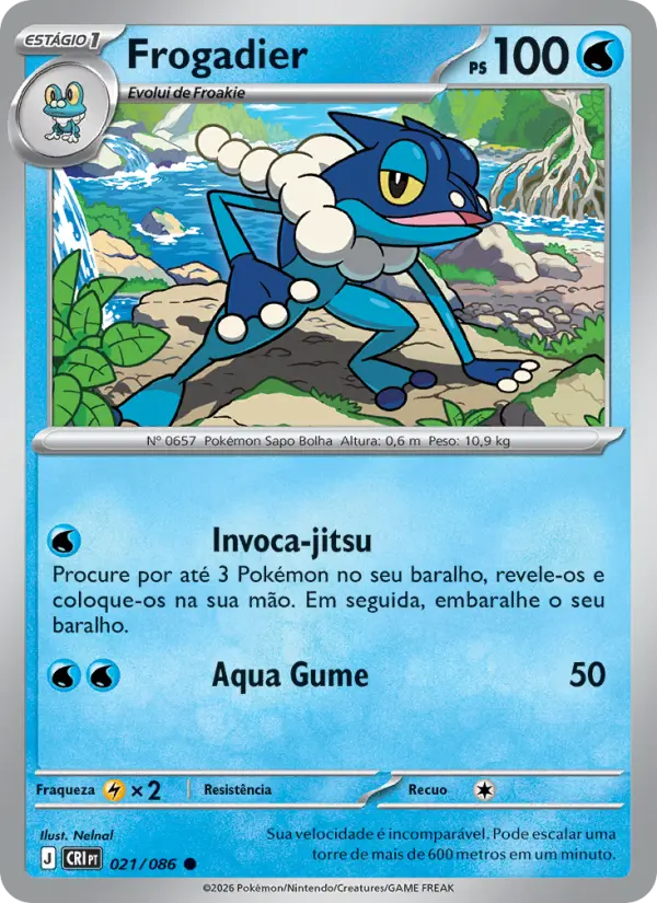 Carta Frogadier, número 021/86 da coleção Caos Ascendente