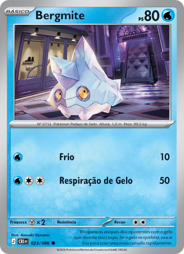 Carta Bergmite, número 023/86 da coleção Caos Ascendente