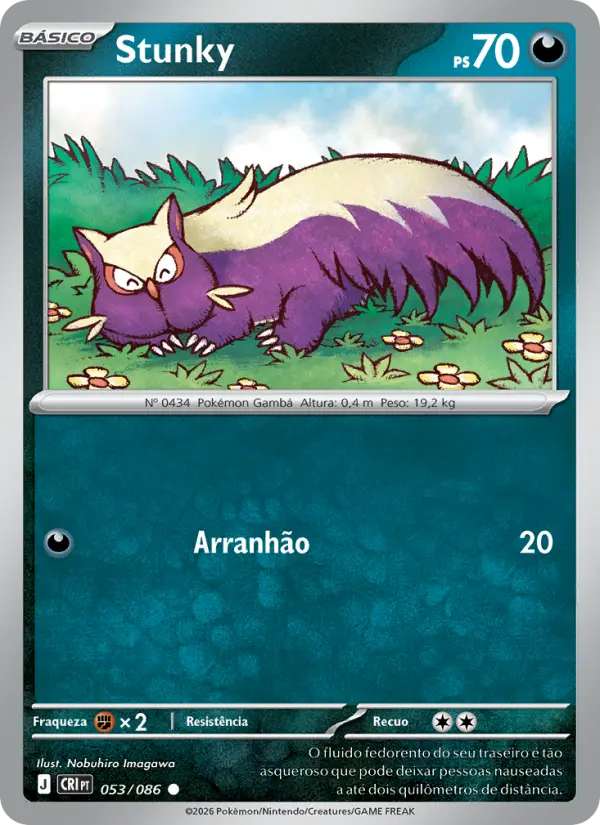 Carta Stunky, número 053/86 da coleção Caos Ascendente