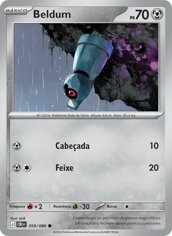Carta Beldum, número 059/86 da coleção Caos Ascendente