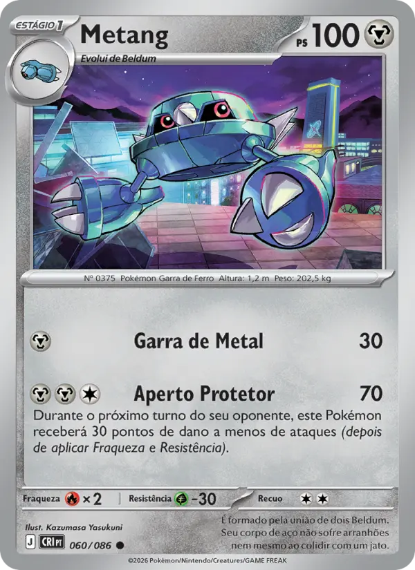 Carta Metang, número 060/86 da coleção Caos Ascendente