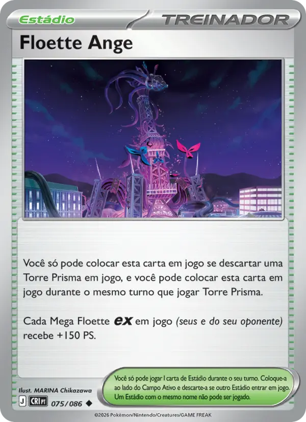 Carta Floette Ange, número 075/86 da coleção Caos Ascendente