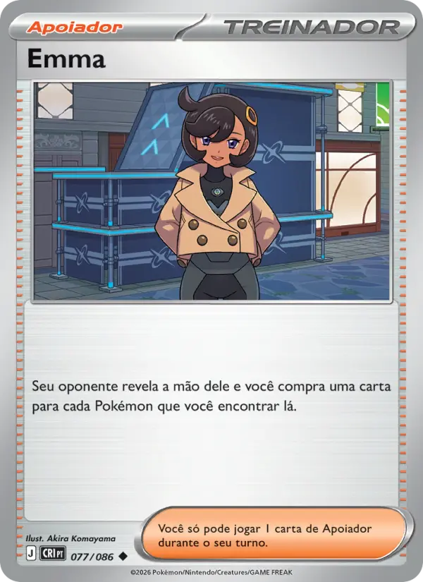 Carta Emma, número 077/86 da coleção Caos Ascendente