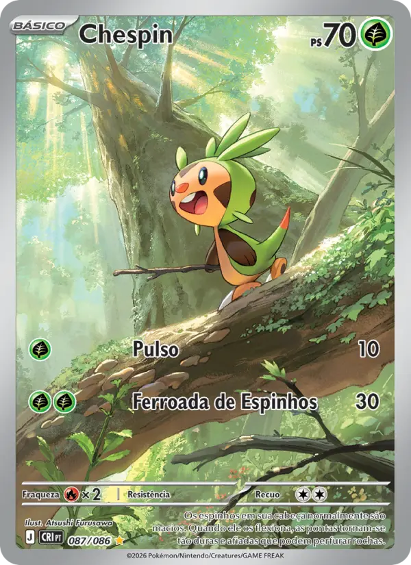 Carta Chespin, número 087/86 da coleção Caos Ascendente
