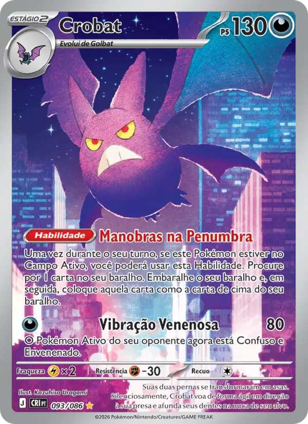 Carta Crobat, número 093/86 da coleção Caos Ascendente