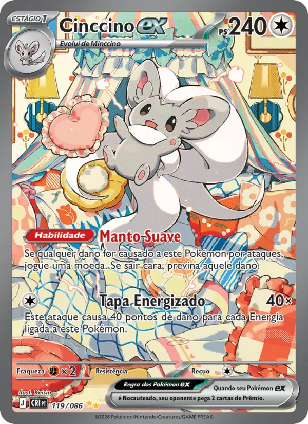 Carta Cinccino ex, número 119/86 da coleção Caos Ascendente