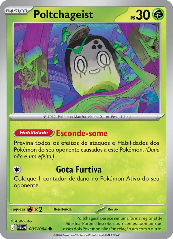 Carta Poltchageist, número 005/84 da coleção Escuridão Absoluta