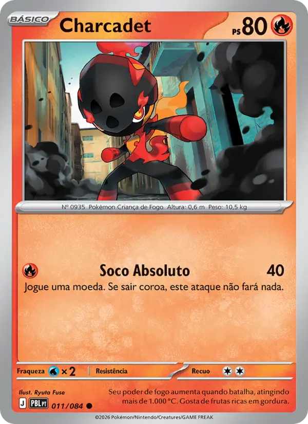 Carta Charcadet, número 011/84 da coleção Escuridão Absoluta