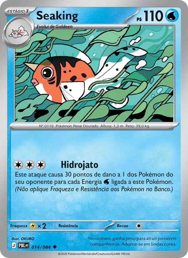 Carta Seaking, número 014/84 da coleção Escuridão Absoluta