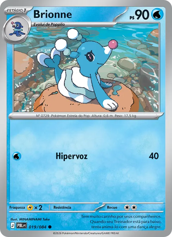 Carta Brionne, número 019/84 da coleção Escuridão Absoluta