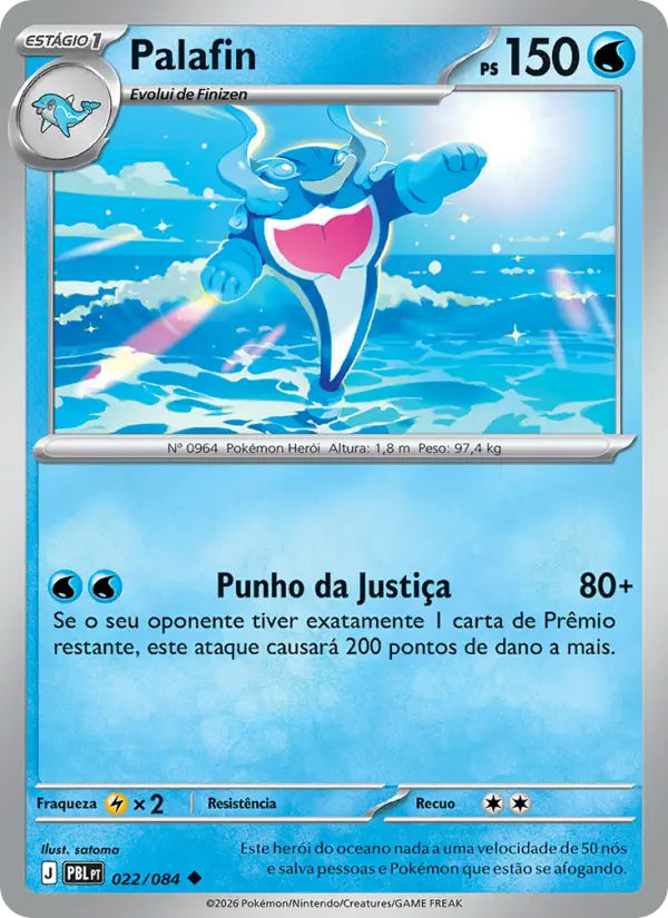 Carta Palafin, número 022/84 da coleção Escuridão Absoluta