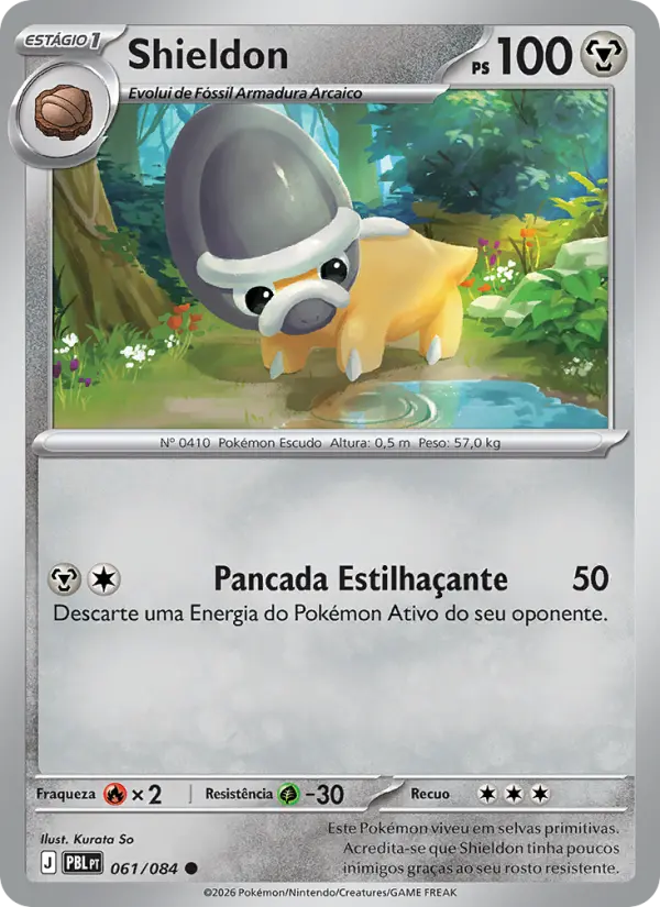 Carta Shieldon, número 061/84 da coleção Escuridão Absoluta