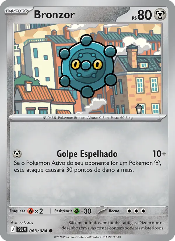 Carta Bronzor, número 063/84 da coleção Escuridão Absoluta