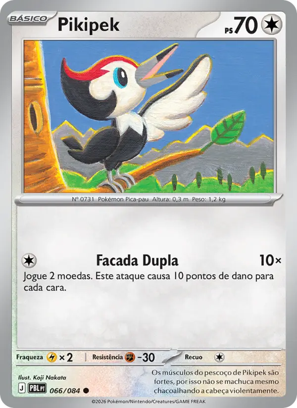 Carta Pikipek, número 066/84 da coleção Escuridão Absoluta