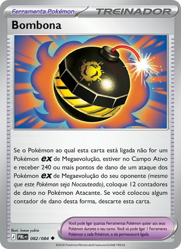 Carta Bombona, número 082/84 da coleção Escuridão Absoluta