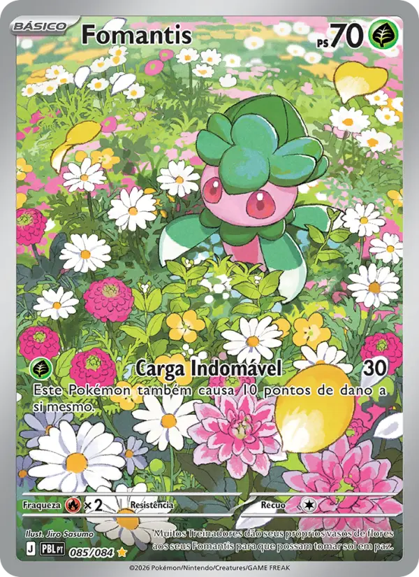 Carta Fomantis, número 085/84 da coleção Escuridão Absoluta