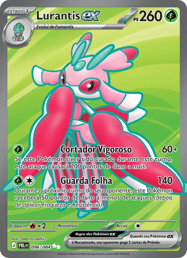 Carta Lurantis ex, número 096/84 da coleção Escuridão Absoluta