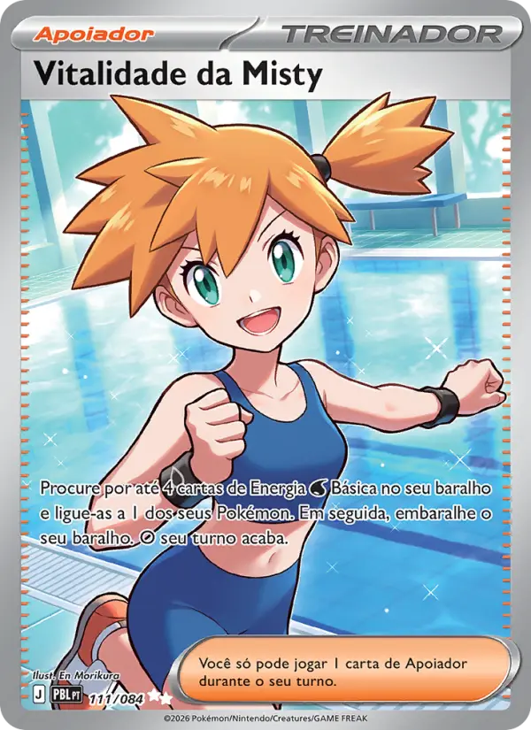 Carta Vitalidade da Misty, número 111/84 da coleção Escuridão Absoluta