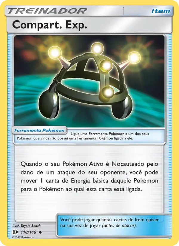 Carta Compart. Exp., número 118/149 da coleção Sol e Lua