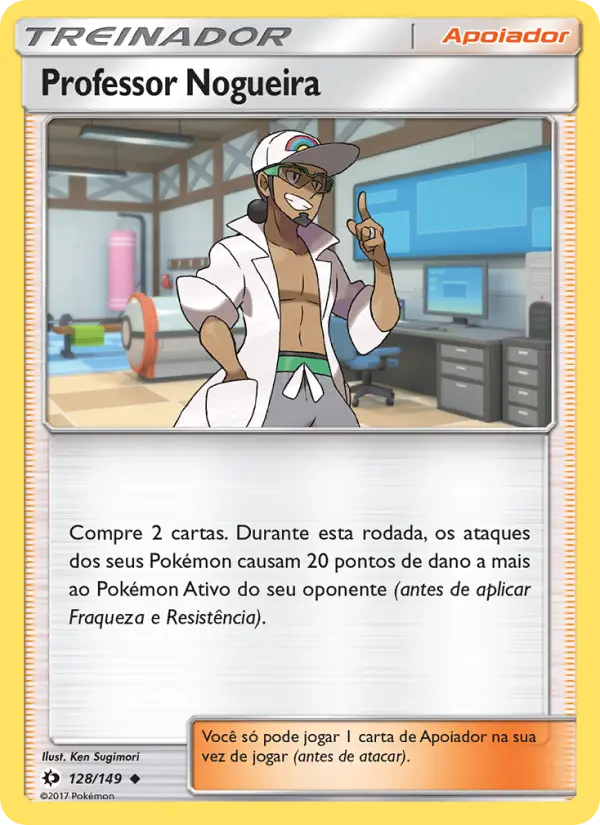 Carta Professor Nogueira, número 128/149 da coleção Sol e Lua