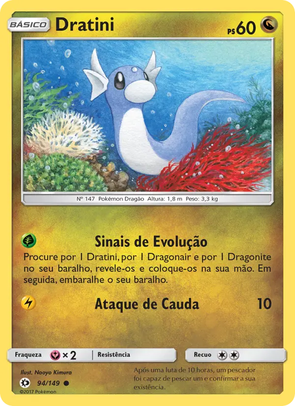 Carta Dratini, número 94/149 da coleção Sol e Lua