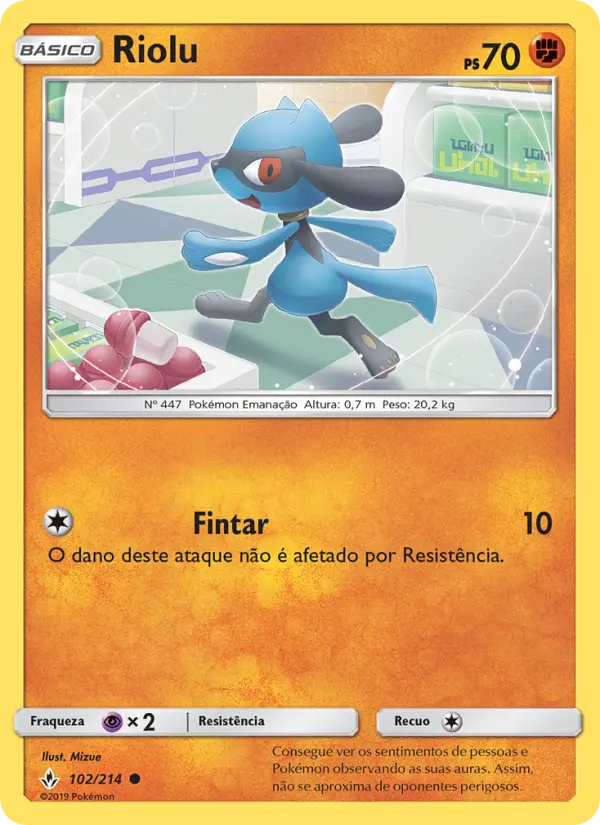 Carta Riolu, número 102/214 da coleção Elos Inquebráveis