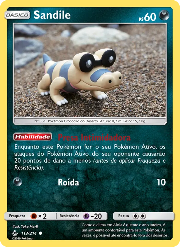 Carta Sandile, número 113/214 da coleção Elos Inquebráveis