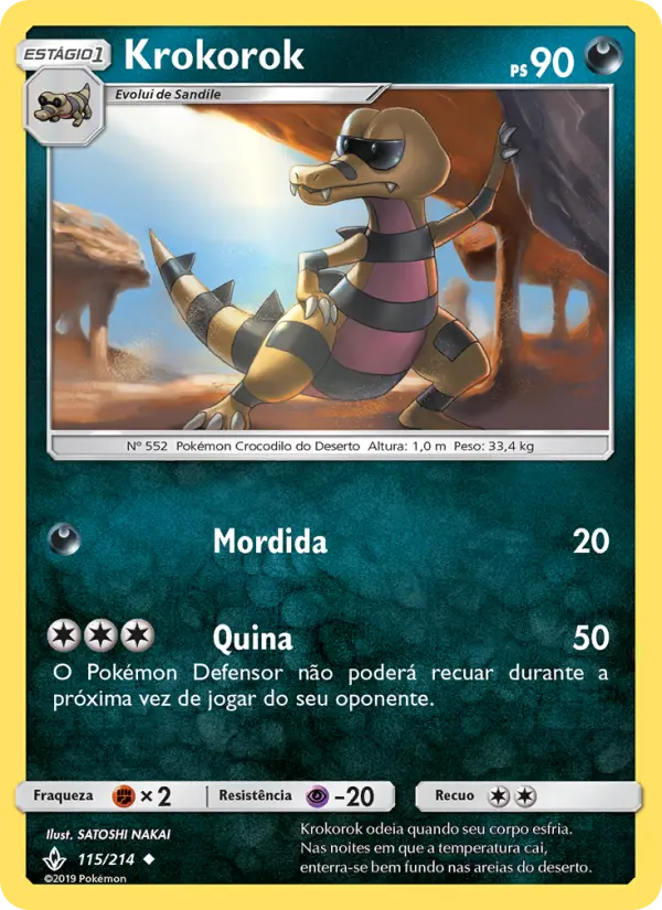 Carta Krokorok, número 115/214 da coleção Elos Inquebráveis