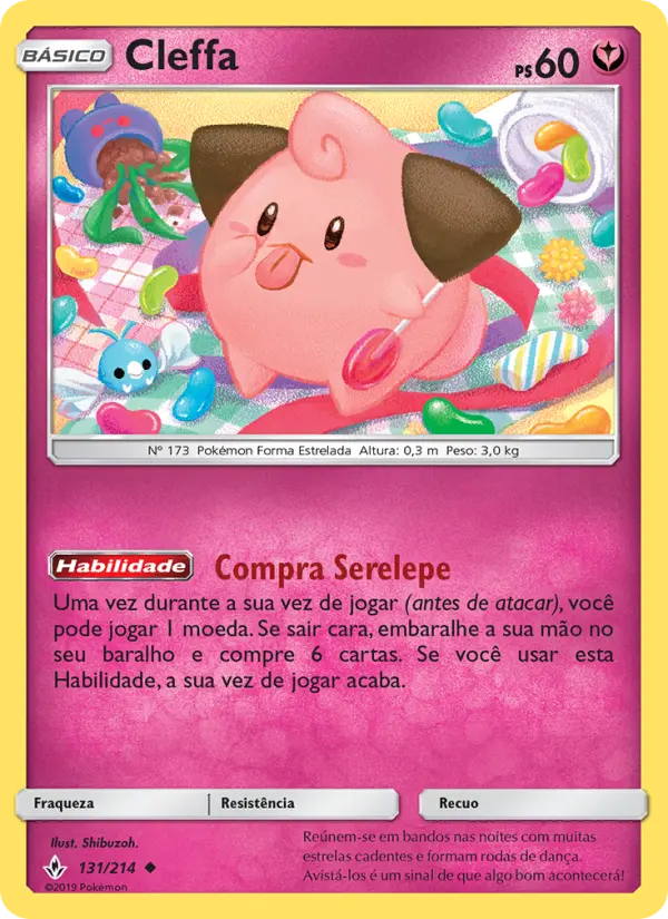 Carta Cleffa, número 131/214 da coleção Elos Inquebráveis