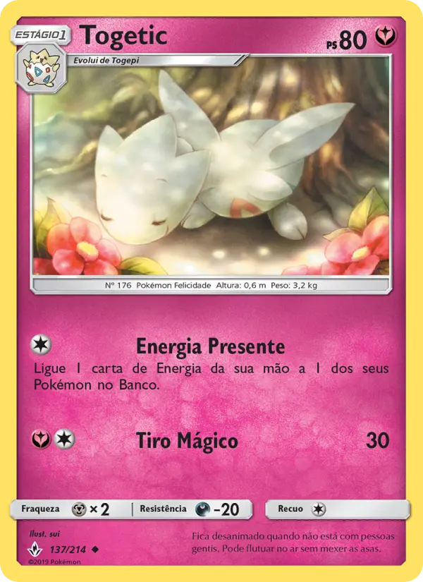 Carta Togetic, número 137/214 da coleção Elos Inquebráveis