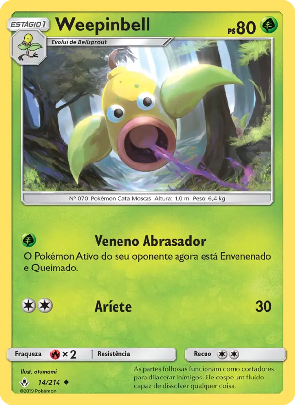 Carta Weepinbell, número 14/214 da coleção Elos Inquebráveis