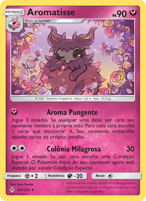 Carta Aromatisse, número 142/214 da coleção Elos Inquebráveis